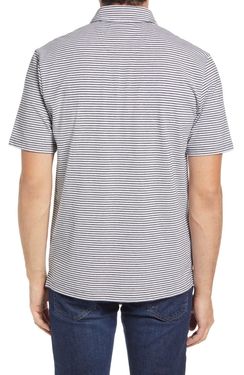 johnnie-O Hangin' Out Dante Stripe Pocket Polo, Alternate, color, 