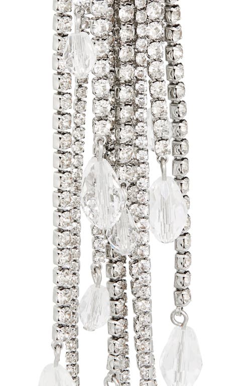 Carolina Herrera Teardrop Tassle Clip-on Earrings In Metallic