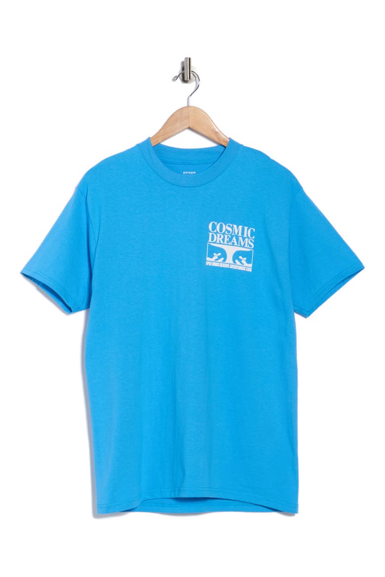 Cosmic Dreams Graphic T-Shirt, Alternate, color, AZURE BLUE
