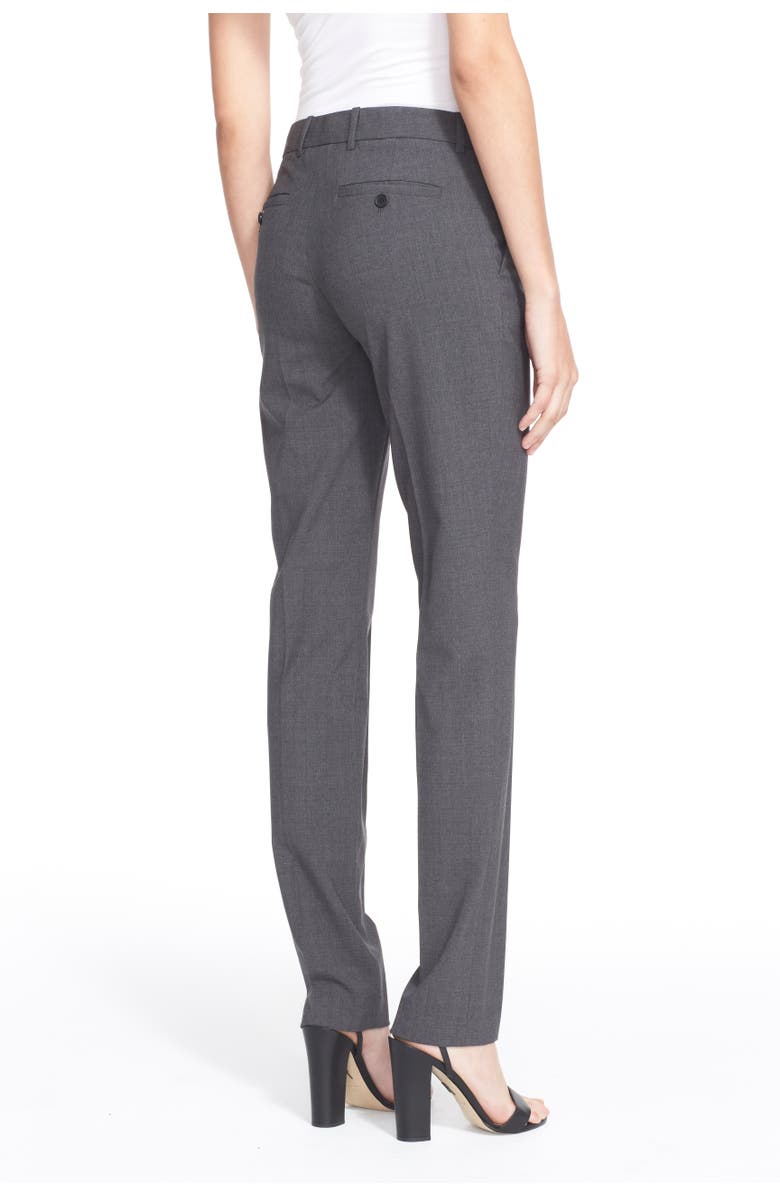 Theory 'Super Slim Edition' Stretch Wool Pants, Alternate, color, Charcoal