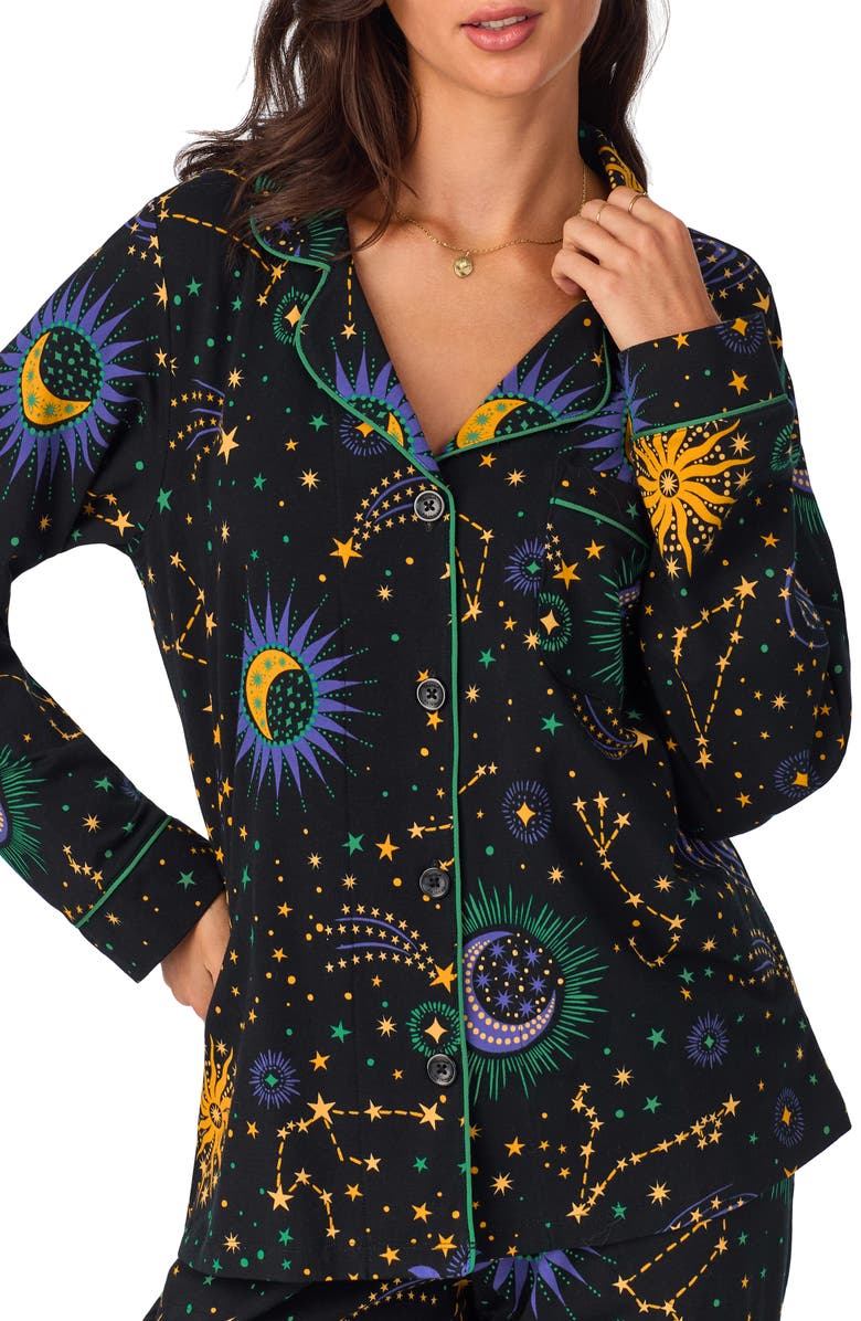 BedHead Pajamas Print Stretch Organic Cotton Jersey Pajamas, Alternate, color, 