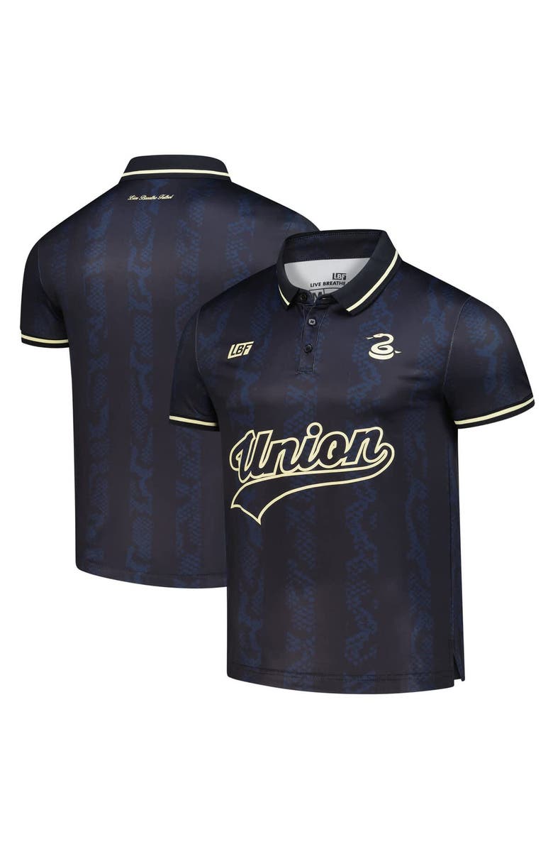 Live Breathe Futbol Unisex Live Breathe Futbol Navy Philadelphia Union Polo, Main, color, Navy