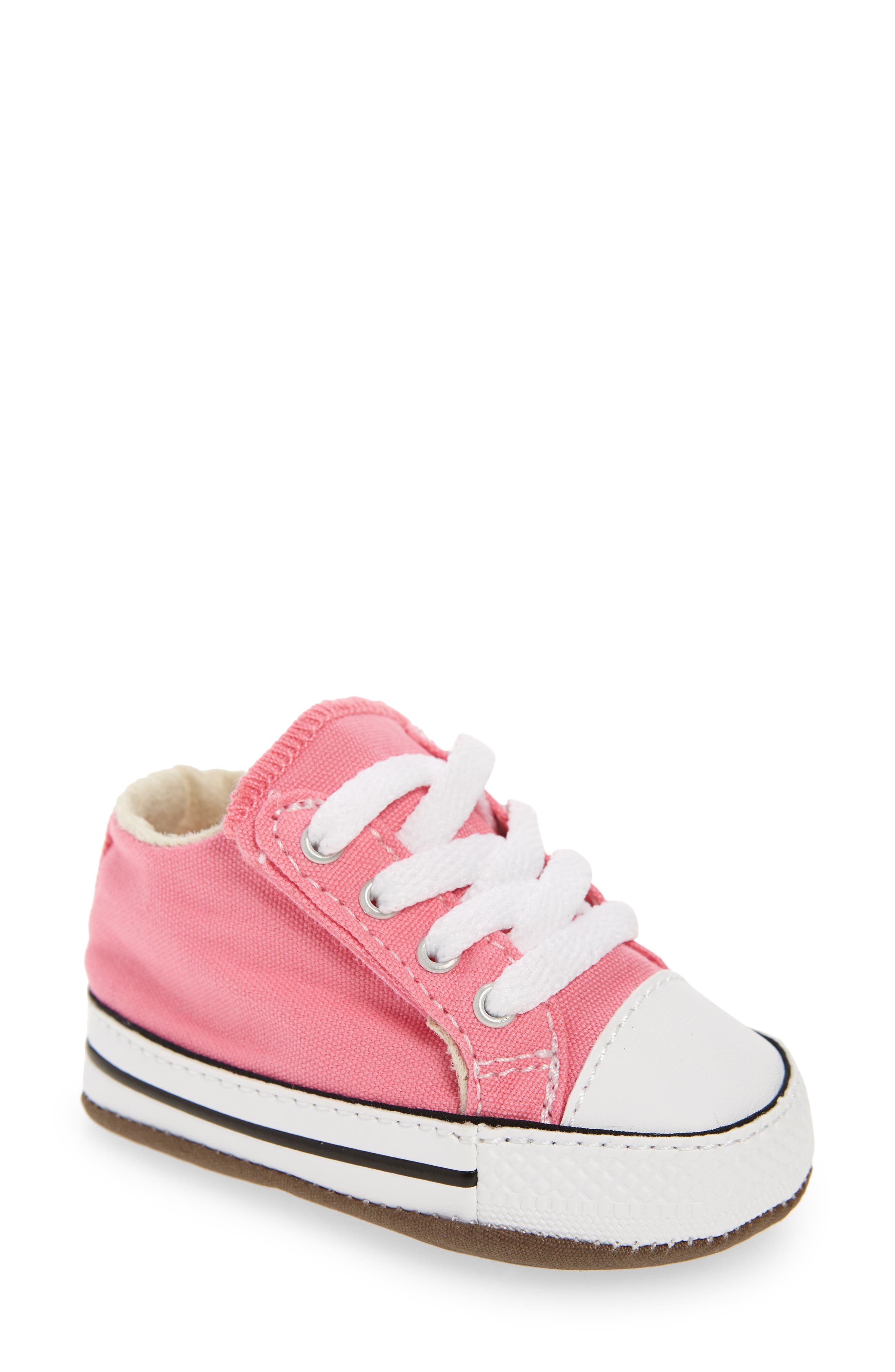 Converse Chuck Taylor<sup>®</sup> All Star<sup>®</sup> Cribster Canvas Crib Shoe, Main, color, Pink/Natural Ivory/White
