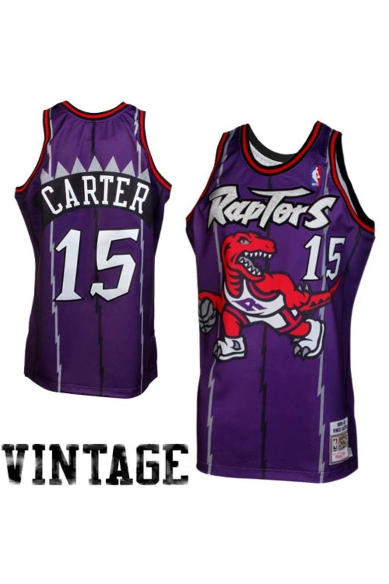 Vince Carter Toronto Raptors 1998/99 Throwback Authentic Jersey - Purple, Main, color, Purple
