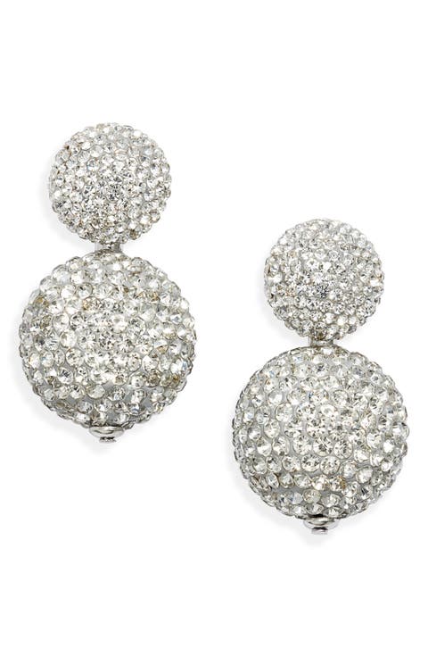 Crystal Pavé Drop Earrings