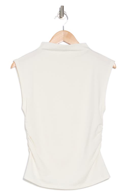 Nordstrom Rack Funnel Neck Ruched Tank In White