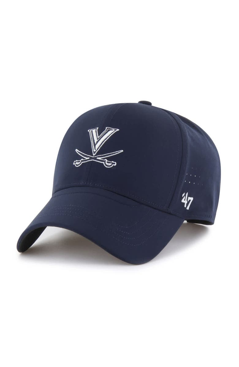 '47 Men's '47 Navy Virginia Cavaliers Forward Vent MVP Adjustable Hat, Main, color, Navy