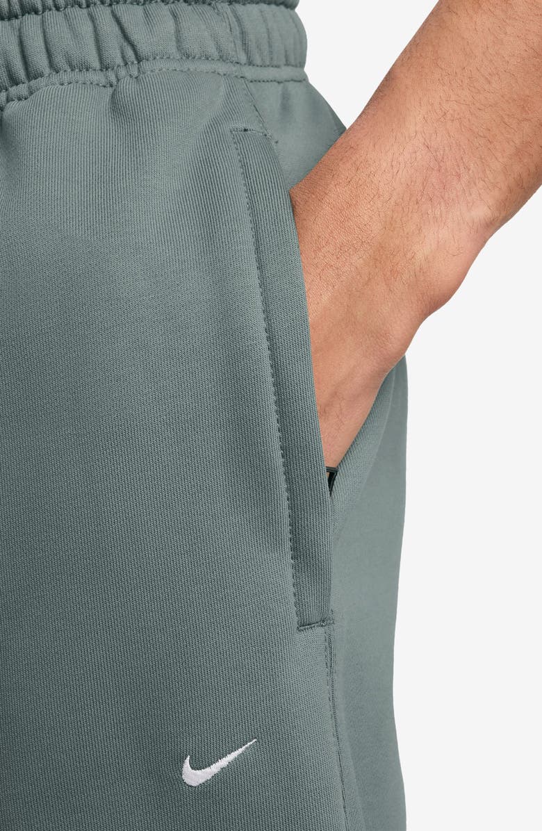 Nike Solo Swoosh Fleece Sweatpants, Alternate, color, Clay Green/ White