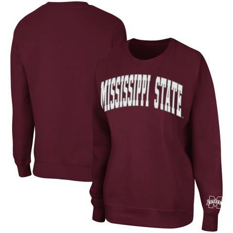Women's Colosseum Maroon Mississippi State Bulldogs Campanile Pullover Sweatshirt
