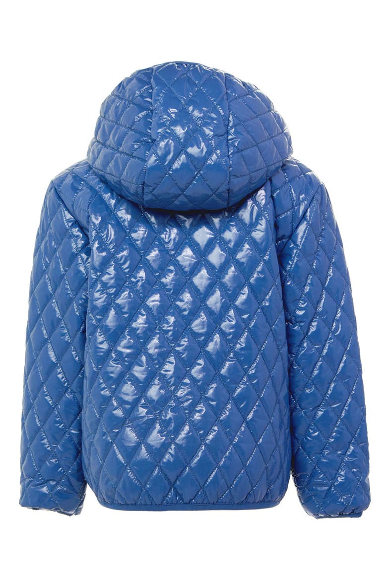 Shiny Quilted Puffer Jacket, Alternate, color, Shiny Mountain Blue