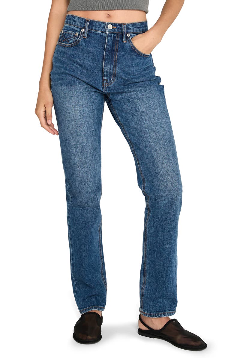 Unpublished Sloane Temescal High Waist Cigarette Jeans, Main, color, Blue