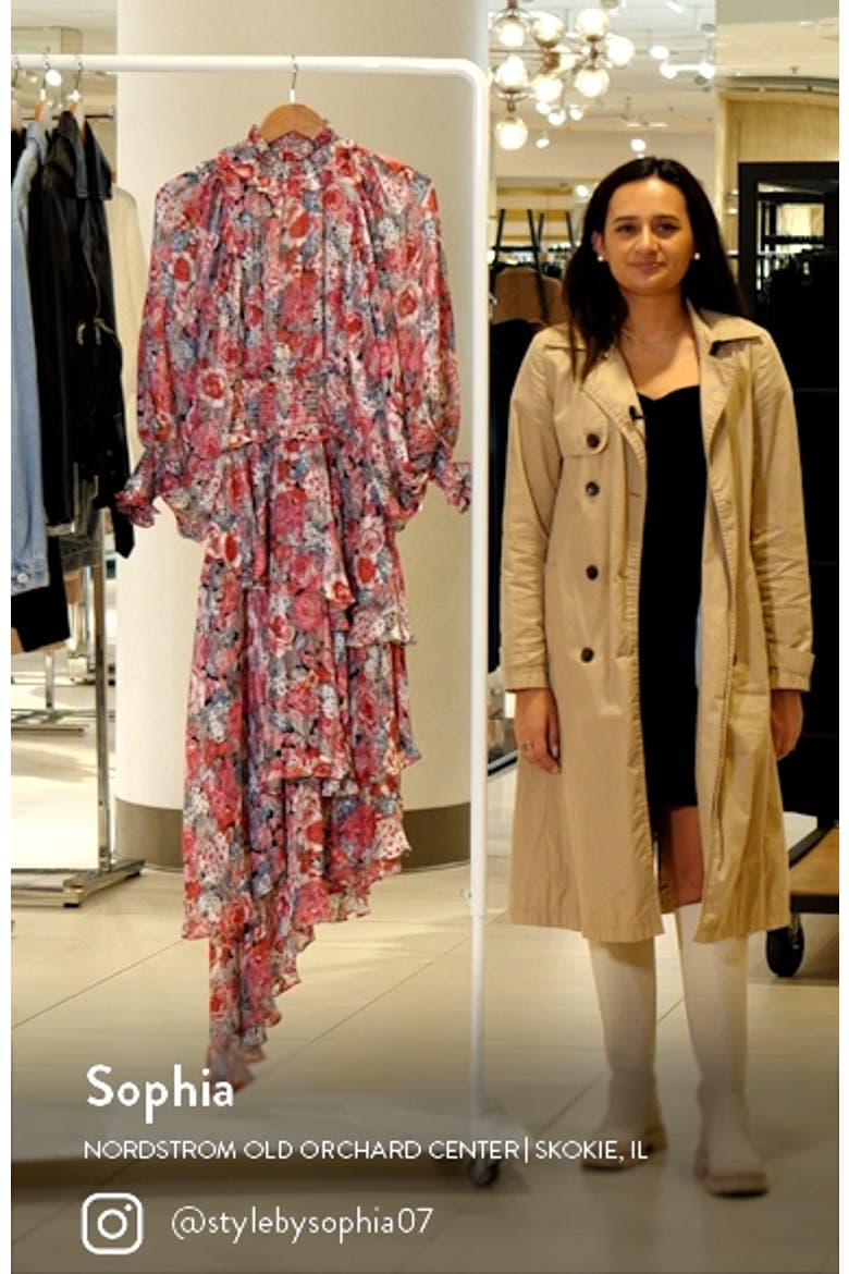 Astrid Floral Long Sleeve Midi Dress video