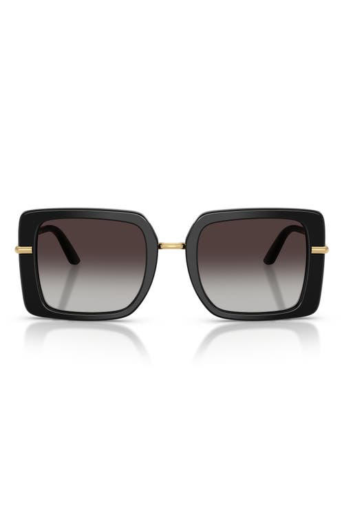 Dolce & Gabbana Dolce&gabbana 52mm Gradient Square Sunglasses In Multi