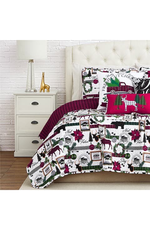 Merry Town Christmas Quilt Set