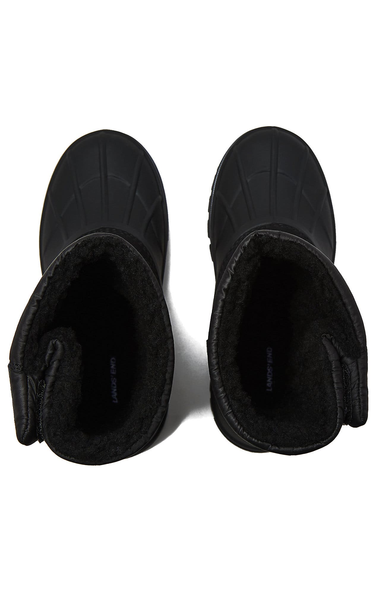 Lands' End Kids Frost Insulated Waterproof Snow Boots, Alternate, color, Black