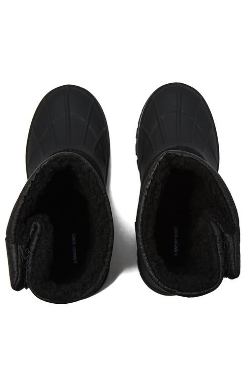 Lands' End Kids Frost Insulated Waterproof Snow Boots In Black