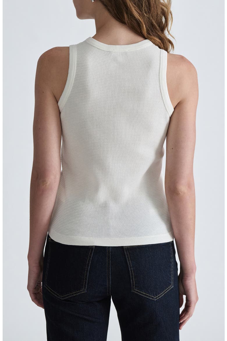 Waffle Knit Henley Tank, Alternate, color, ANTIQUE WHITE