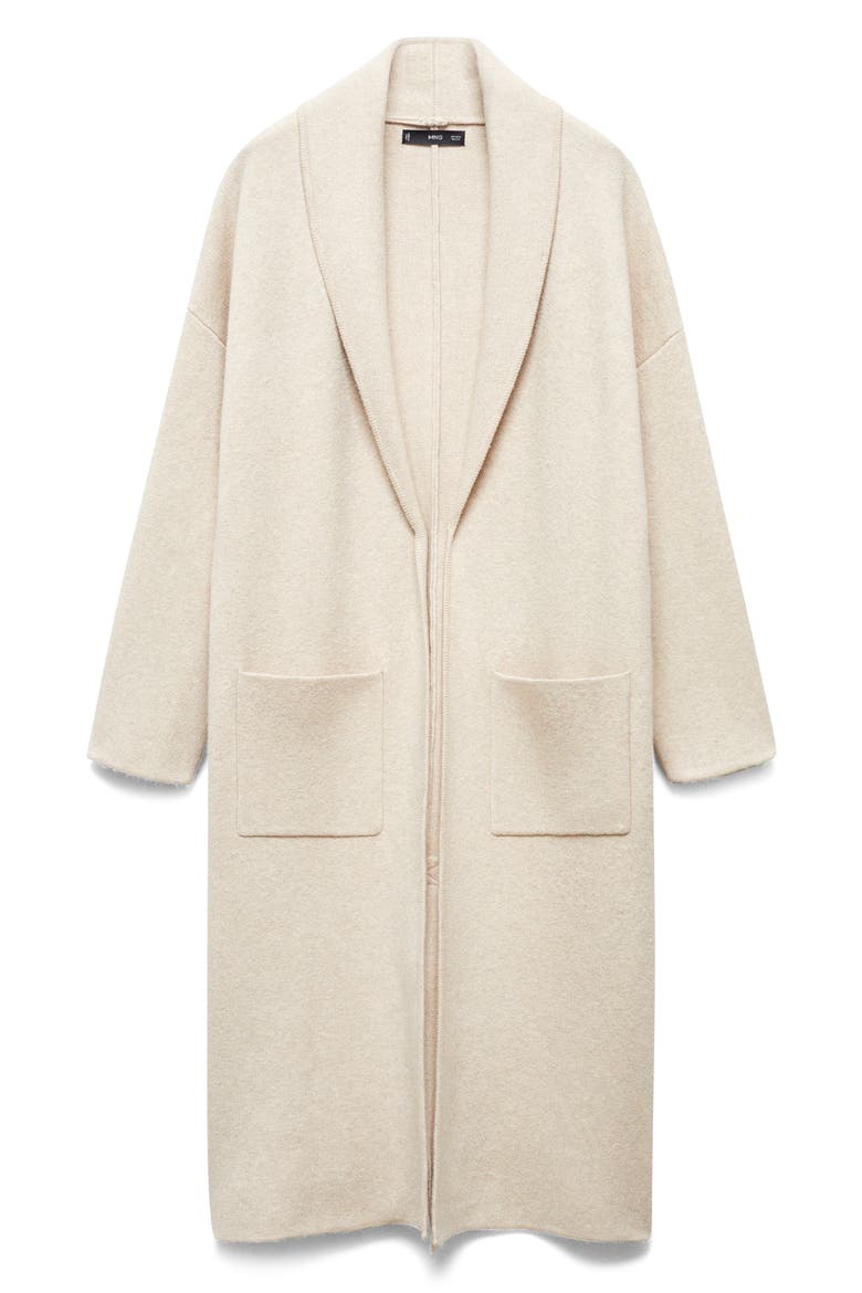 Oversize Knit Coat, Alternate, color, LIGHT PASTEL GREY