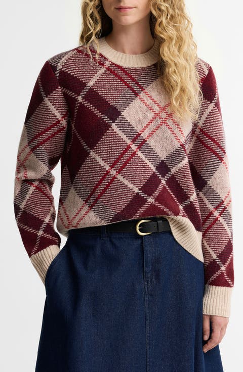 Stevie Tartan Wool Blend Sweater