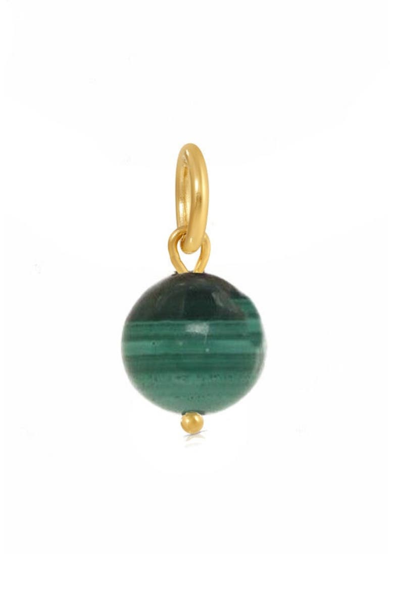 Malachite Charm, Main, color, GOLD