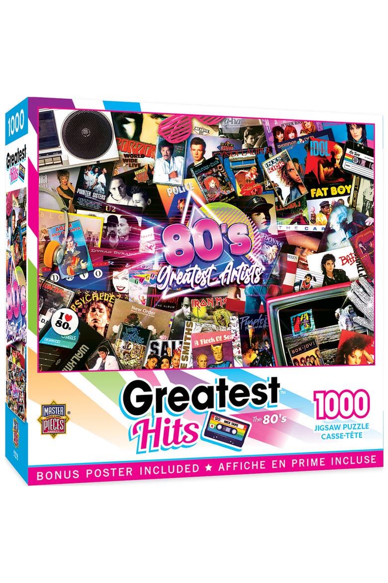 80's Artists 1000 Piece Jigsaw Puzzle, Main, color, Multicolor
