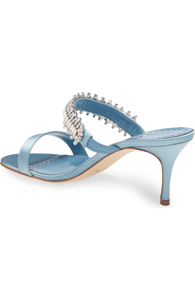 Manolo Blahnik Sako Crystal Embellished Sandal, Alternate, color,
