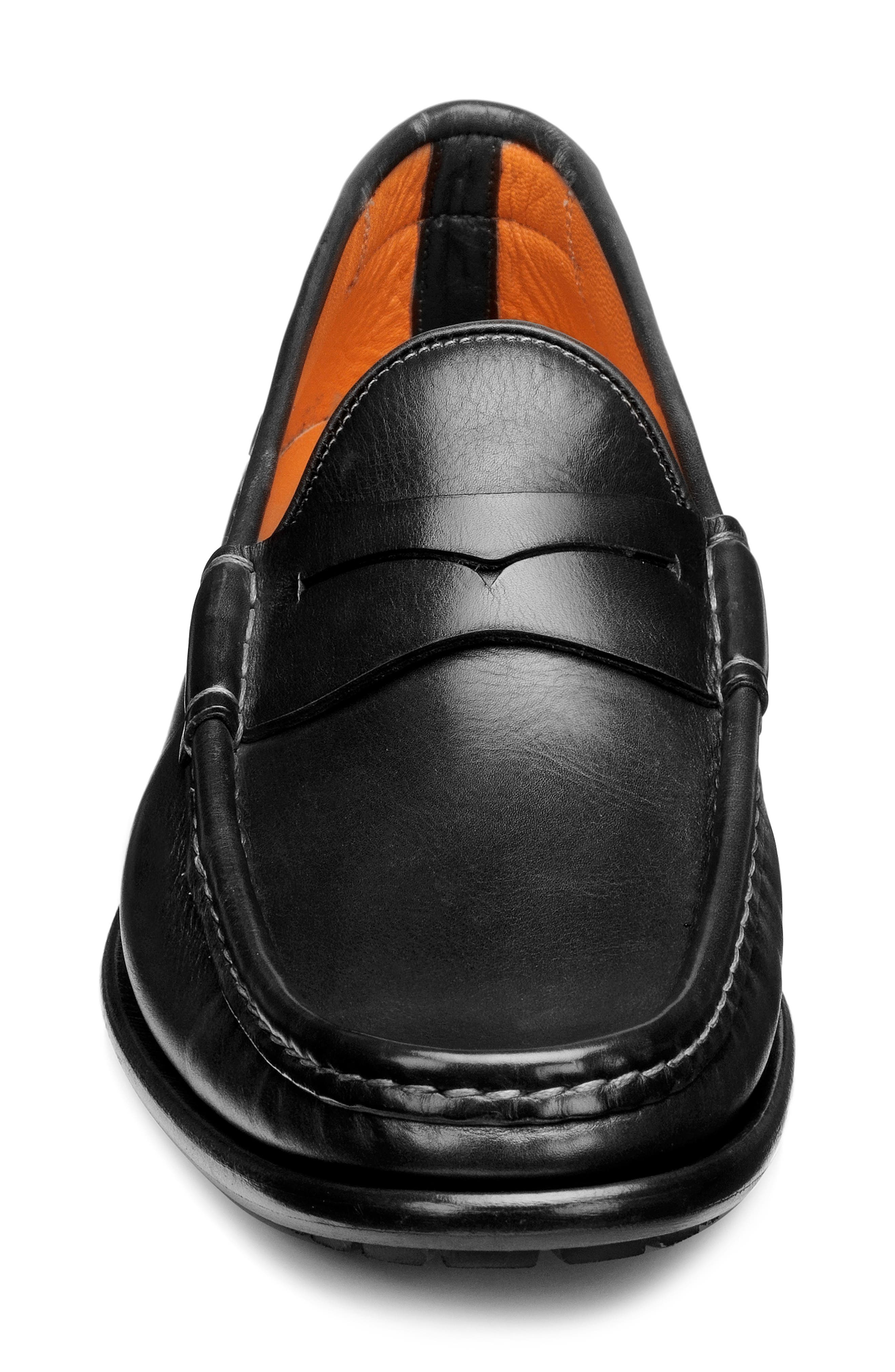 Santoni Ascott Penny Loafer, Alternate, color, Black