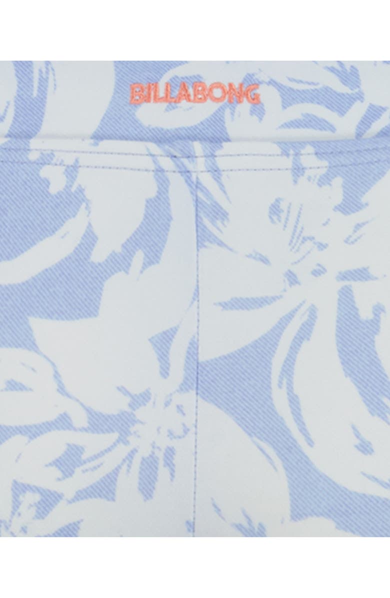 Billabong Kids' Girls Come On Now Long Sleeve Crop Two-Piece Swimsuit, Alternate, color, Light Chambray