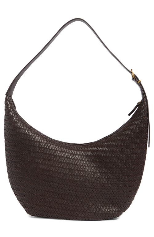 Madewell Essential Curve Shoulder Bag In Coffee Bean