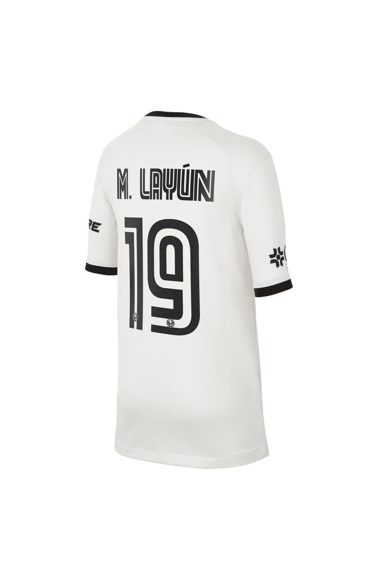 Nike Youth Nike Miguel Layun White Club America 2022/23 Third Replica Jersey, Alternate, color,