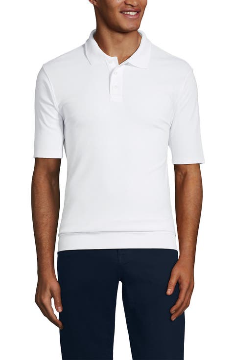 School Uniform  Short Sleeve Banded Bottom Polo Shirt