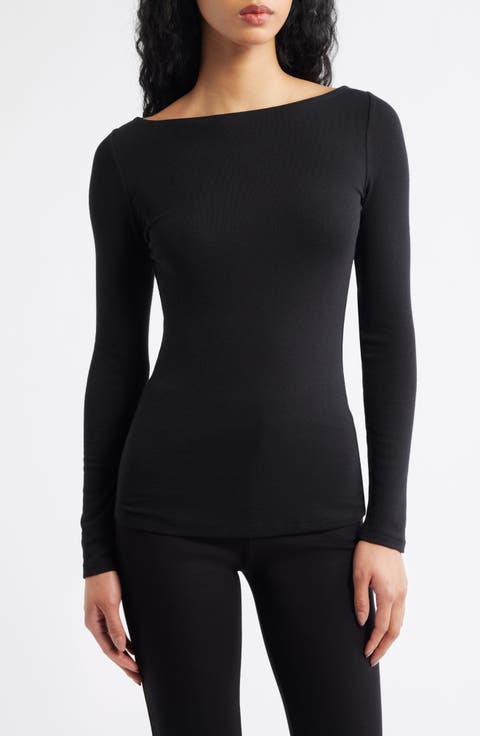 LANE BOAT NECK TOP