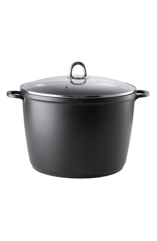 Cuisine::pro ® Granite Stockpot With Lid 11.4 Qt. In Black