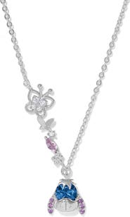 Girls Crew Disney Eeyore 18k Gold Plate Cubic Zirconia Pendant Necklace