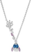 Girls Crew Disney Eeyore 18k Gold Plate Cubic Zirconia Pendant Necklace