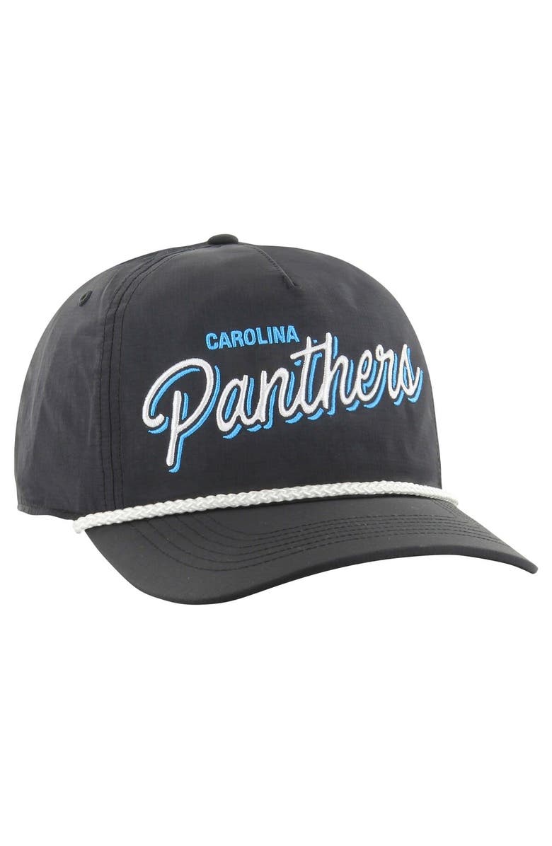 '47 Men's '47 Black Carolina Panthers Fairway Hitch brrr Adjustable Hat, Alternate, color,