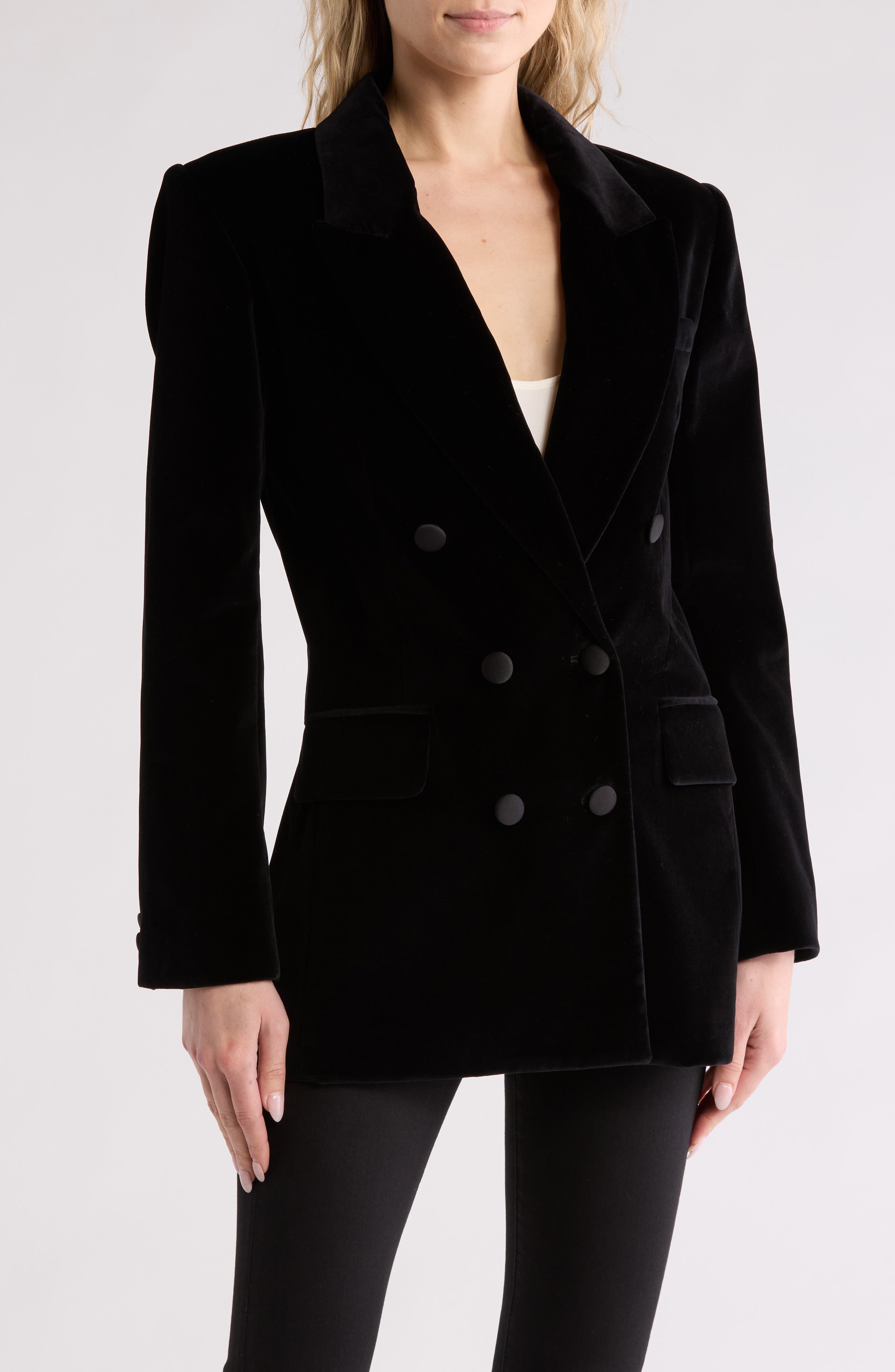 FRAME Slim Double Breasted Blazer