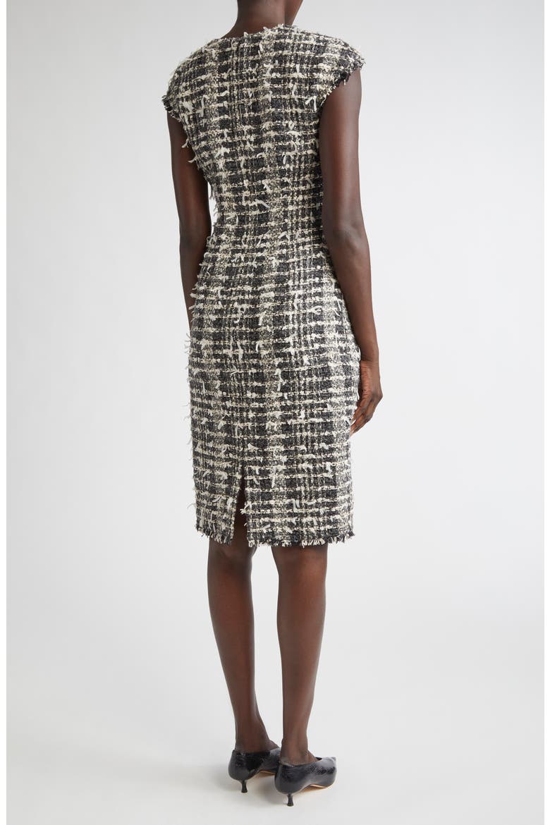 Eyelash Tweed Sheath Dress, Alternate, color, MEDIUM GREY MELANGE MULTI