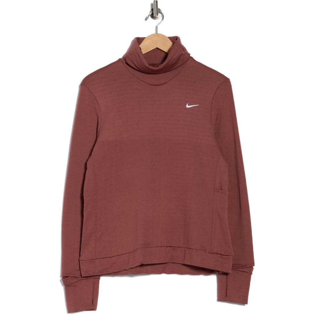 Nike Swift Element Therma-fit Turtleneck Sweatshirt In Red