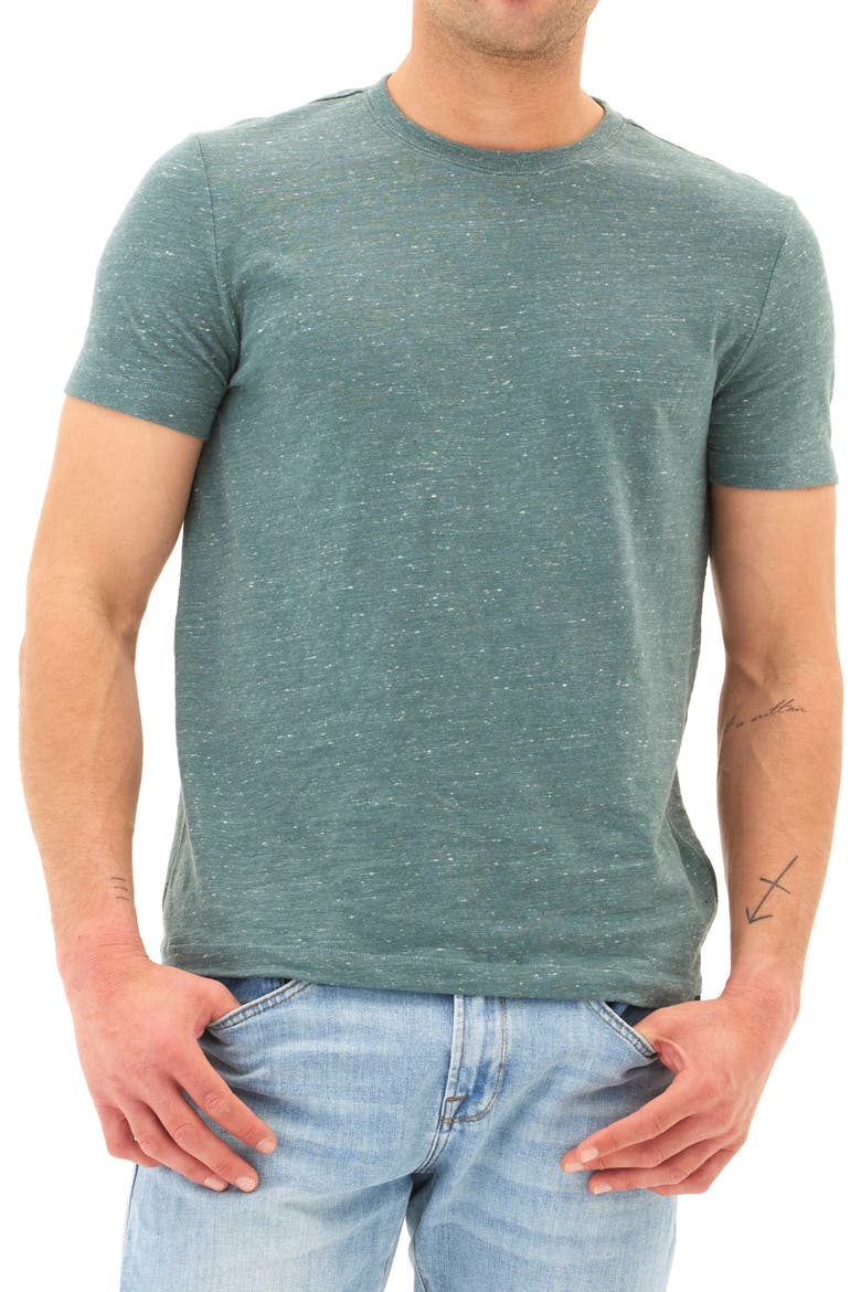 Soloman Short Sleeve Slub T-Shirt, Main, color, WATERCRESS