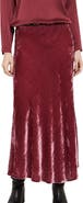 ottod'Ame Soft Velvet Midi Skirt