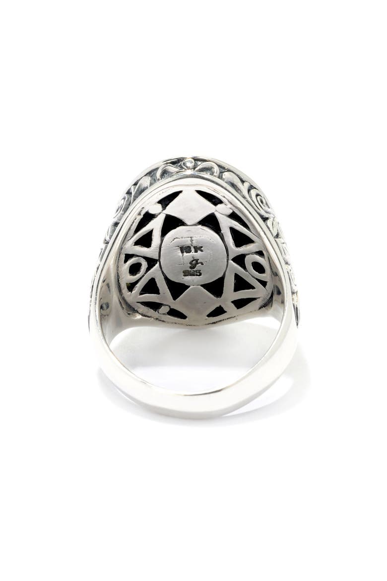 18k Gold & Sterling Silver Two-Tone Cross Ring, Alternate, color, SILVER AND GOLD