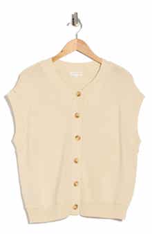 Blu Pepper Cap Sleeve Button Front Cardigan