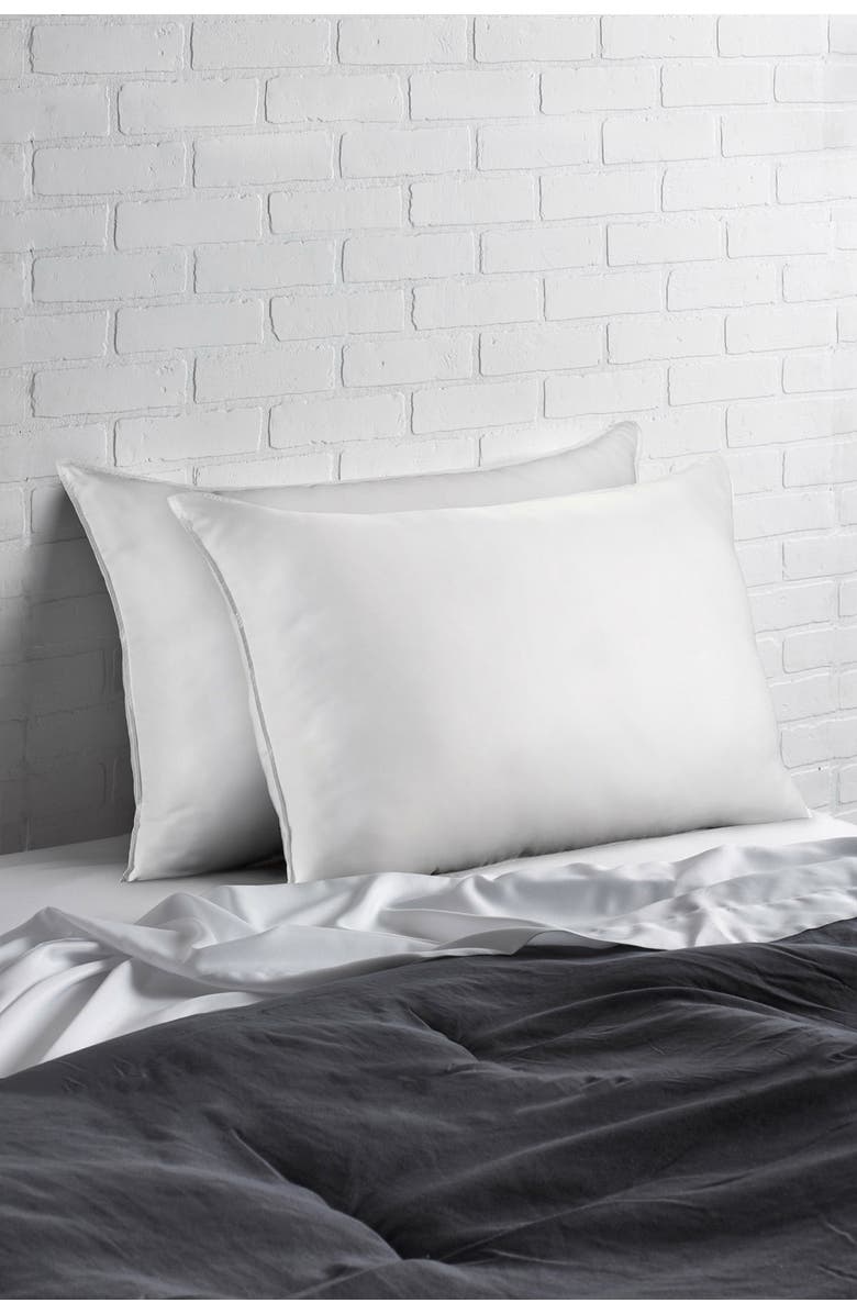 ELLA JAYNE HOME Signature Microfiber Shell Down Alternative Pillow - Set of 2, Alternate, color, White