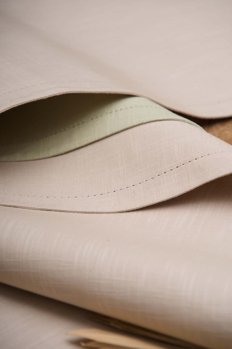Hemstitch Solid Tan 100% Cotton Cloth Table Runner 14" x 72", Alternate, color, Brown