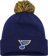 adidas Men's adidas Blue St. Louis Blues COLD.RDY Cuffed Knit Hat with Pom