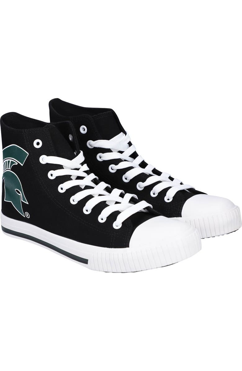 FOCO Men's FOCO Michigan State Spartans Big Logo High Top Canvas Shoes, Alternate, color,