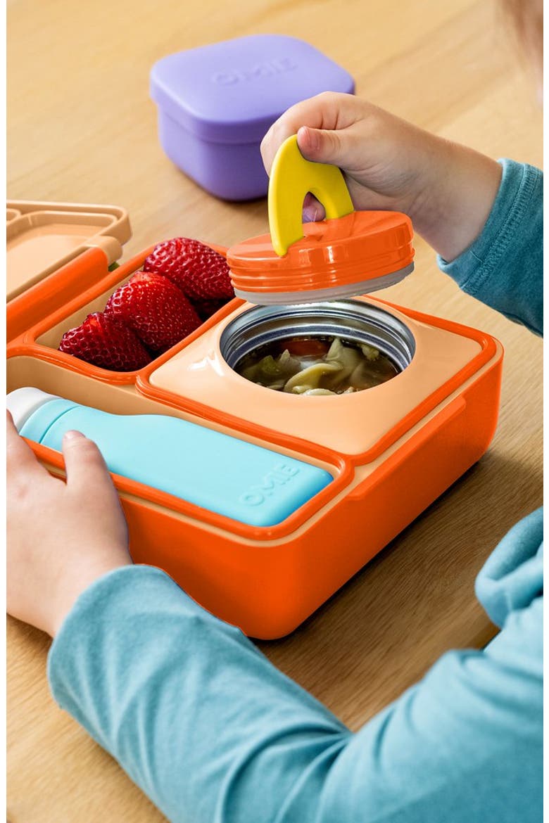 OmieBox Bento Lunch Box for Kids, Alternate, color, Poppy Orange