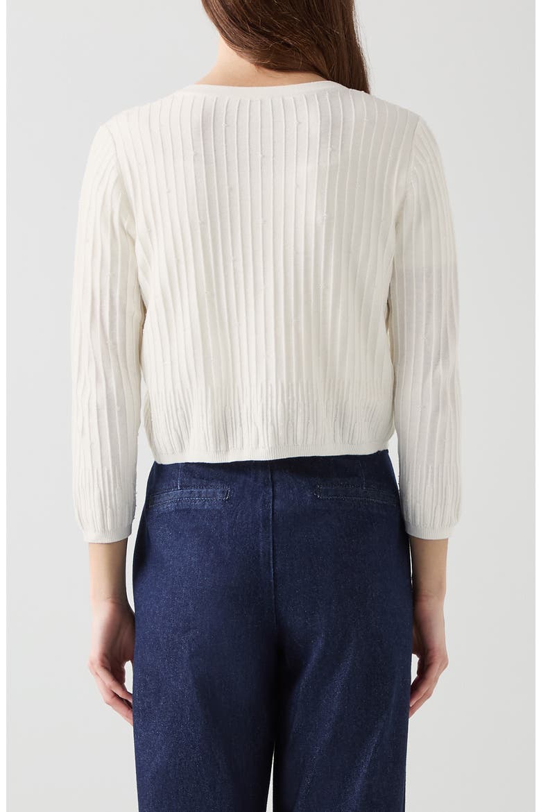 Maria Rib Cardigan, Alternate, color, IVORY