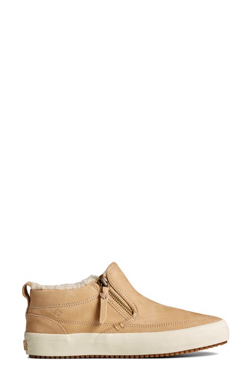 SPERRY SPERRY COZY CREST LUG SIDE ZIP FAUX SHEARLING LINED SNEAKER BOOT